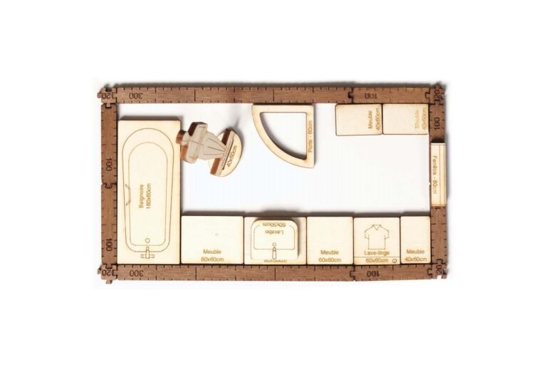 Plan salle de bain 8m2