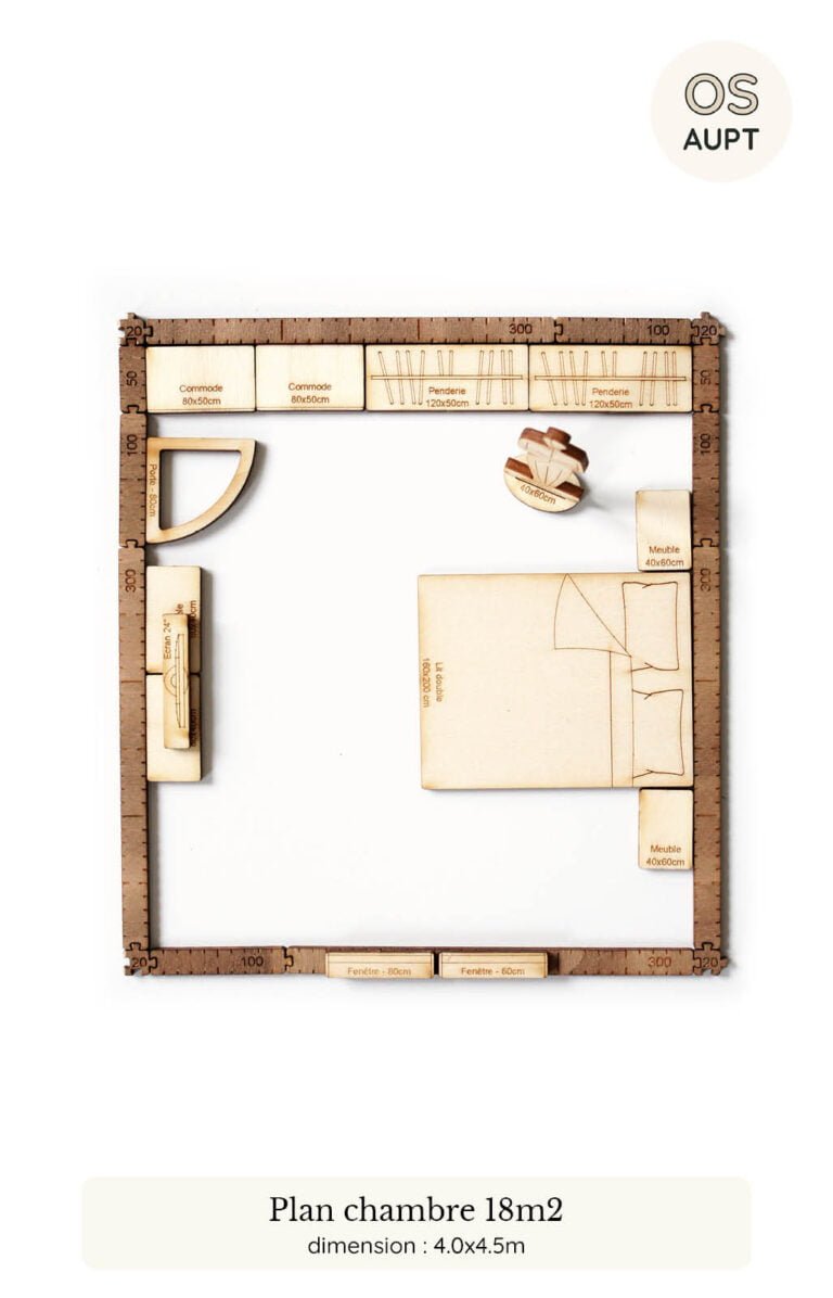 plan chambre 18m2 16 plan d'une chambre de 18m2 réalisé avec le kit yoja