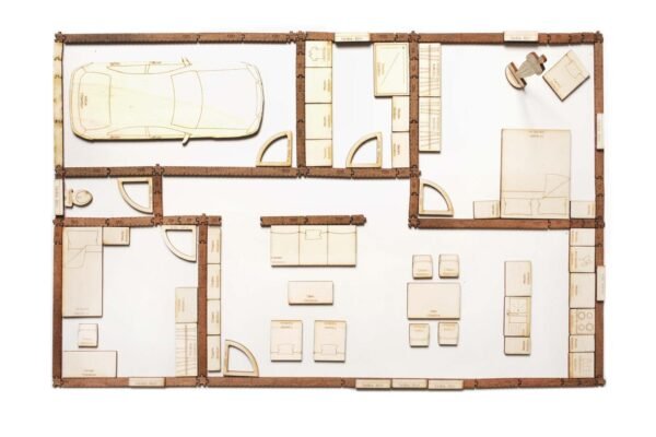 Exemple de Plan Maison de 90m2 1 Plan d'une maison de 90m2 avec deux chambres