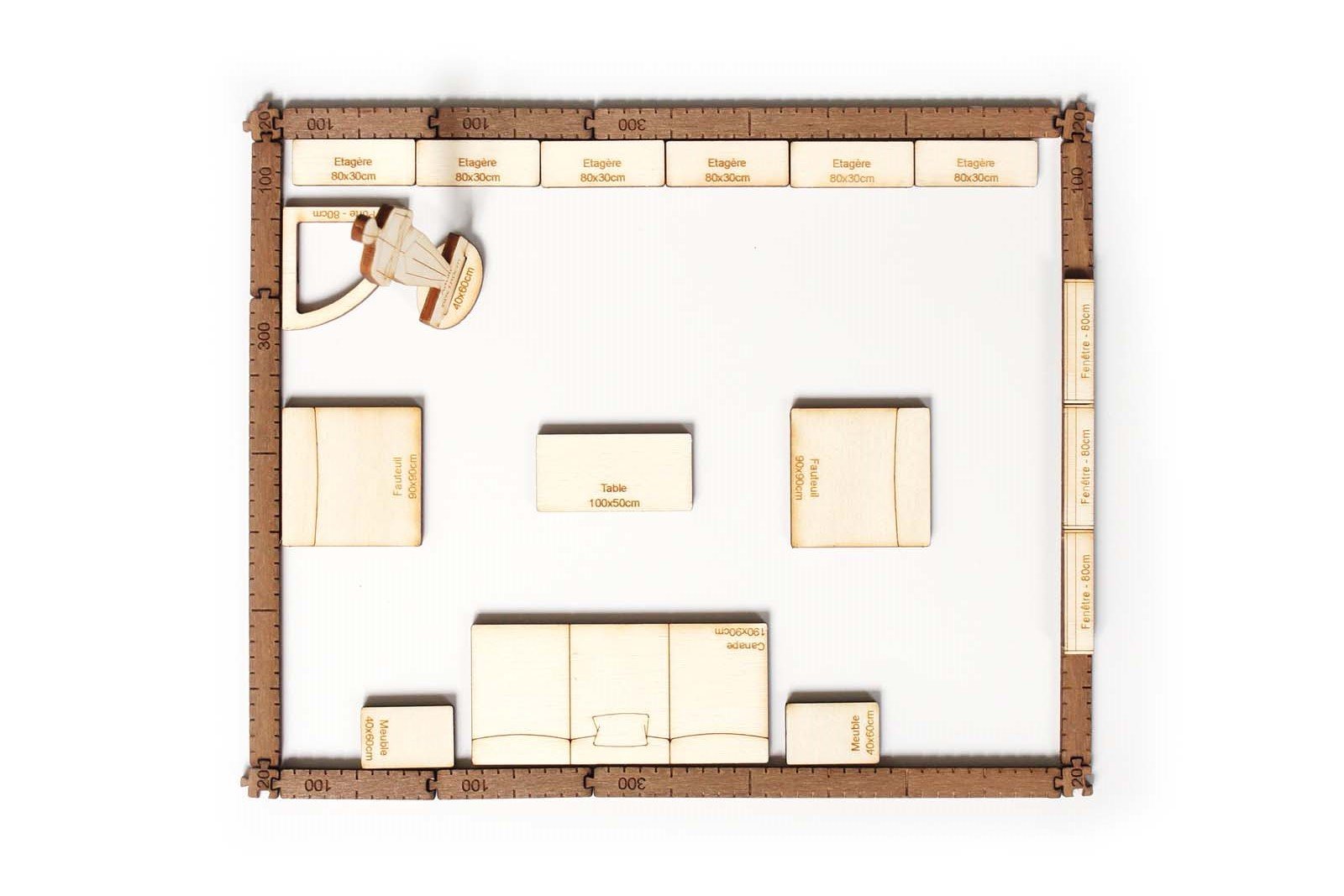 Plan salon de 20m2