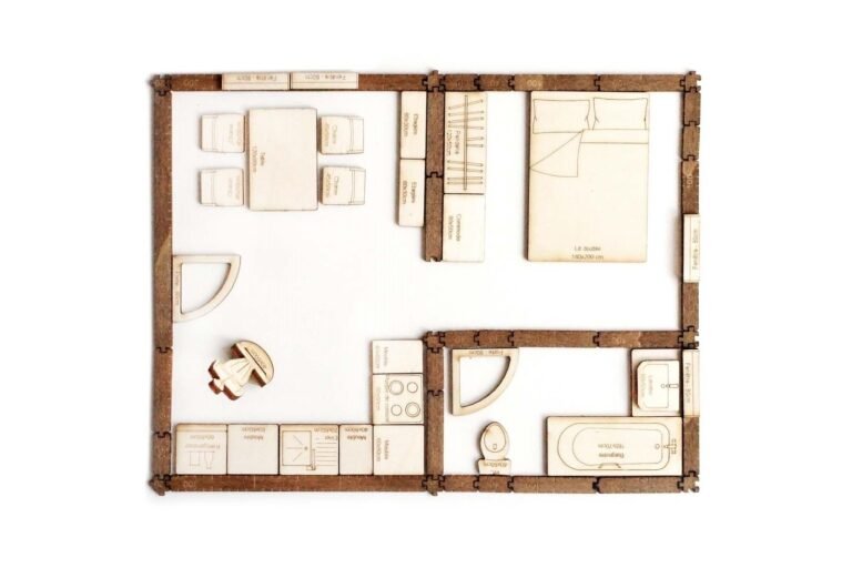 Plan studio de 27m2