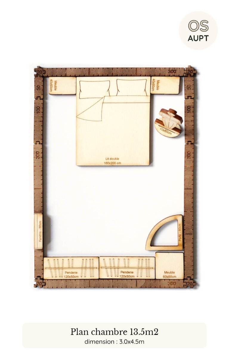 plan chambre 13m2 27 plan d'une chambre de 13.5m2 réalisé avec le kit yoja