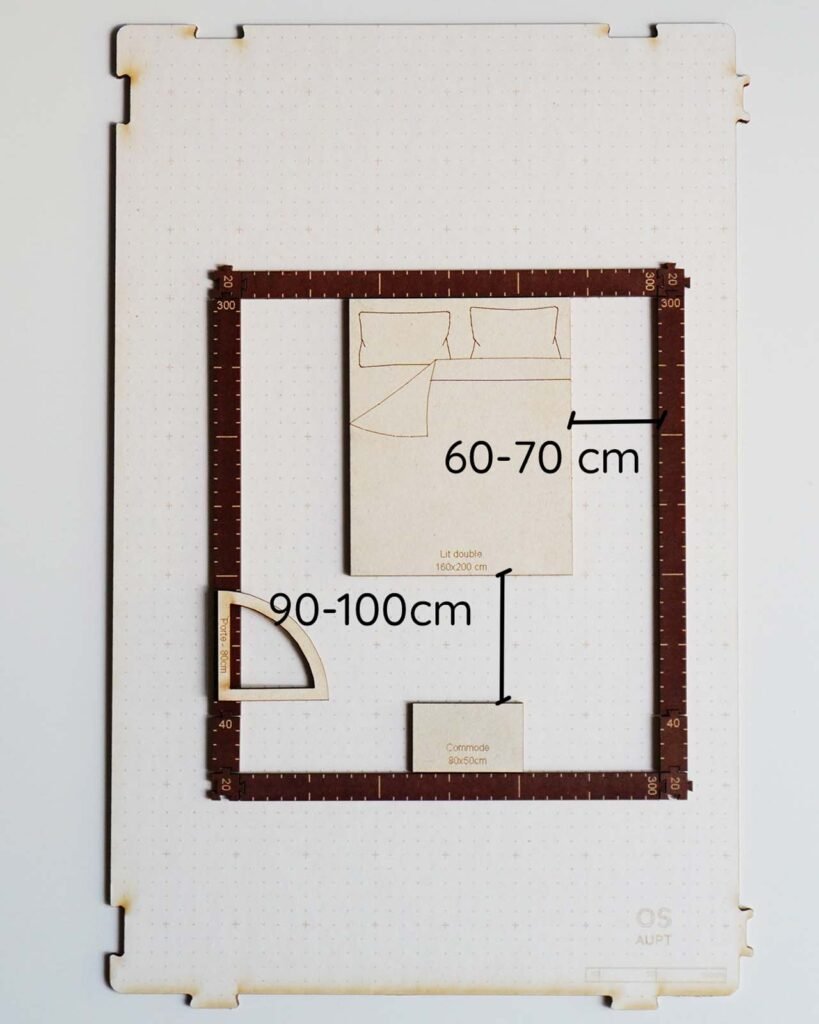 Dimensions Chambre : Guide Complet des Tailles Minimales et Surfaces 2 Dimensions minimales dans une chambre pour circuler