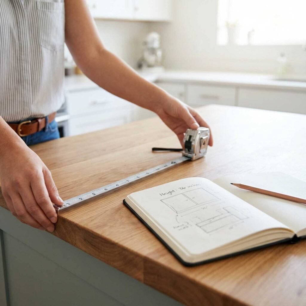 Dimensions standards des meubles dans une Cuisine