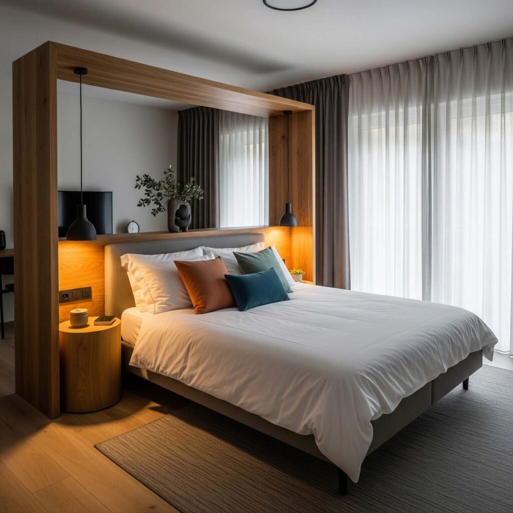 Quel aménagement de chambre choisir ? Découvrez 9 idées de configurations 10 Amenagement de Chambre lit contre cloison centrale