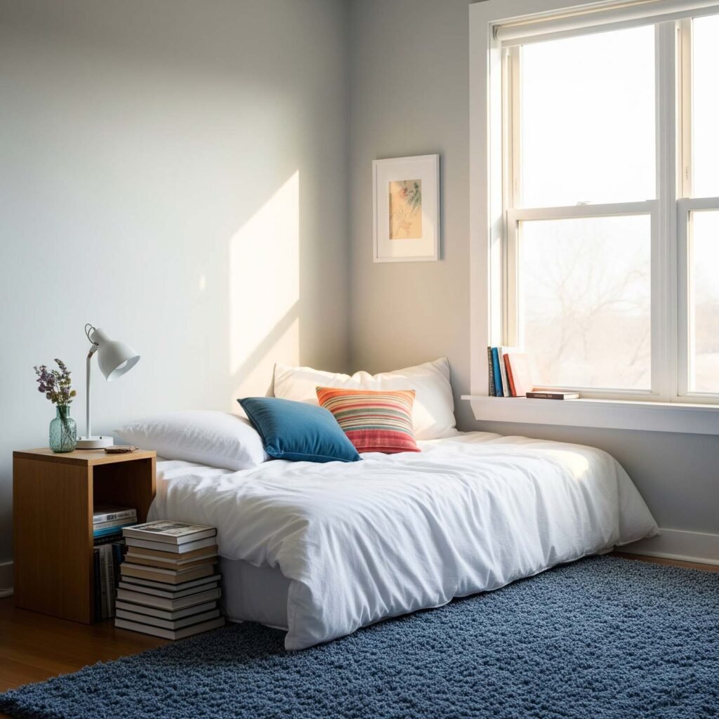 Quel aménagement de chambre choisir ? Découvrez 9 idées de configurations 3 Amenagement de Chambre lit dans un coin
