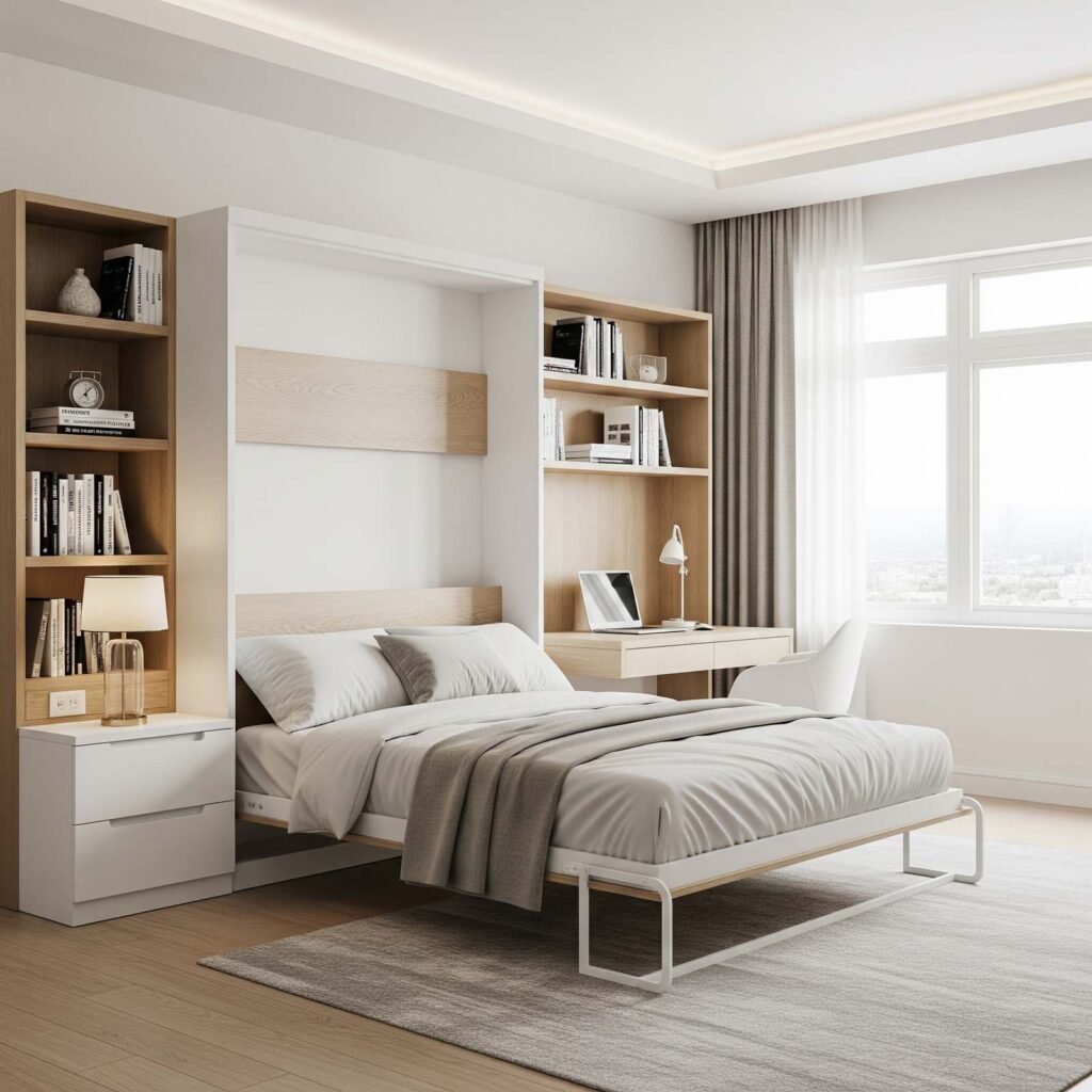 Quel aménagement de chambre choisir ? Découvrez 9 idées de configurations 7 Amenagement de Chambre lit escamotable