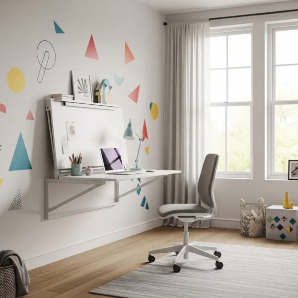 Idées de Rangement dans la Chambre : 15 Solutions Pratiques et Astuces 13 Rangement chambre : bureau escamotable