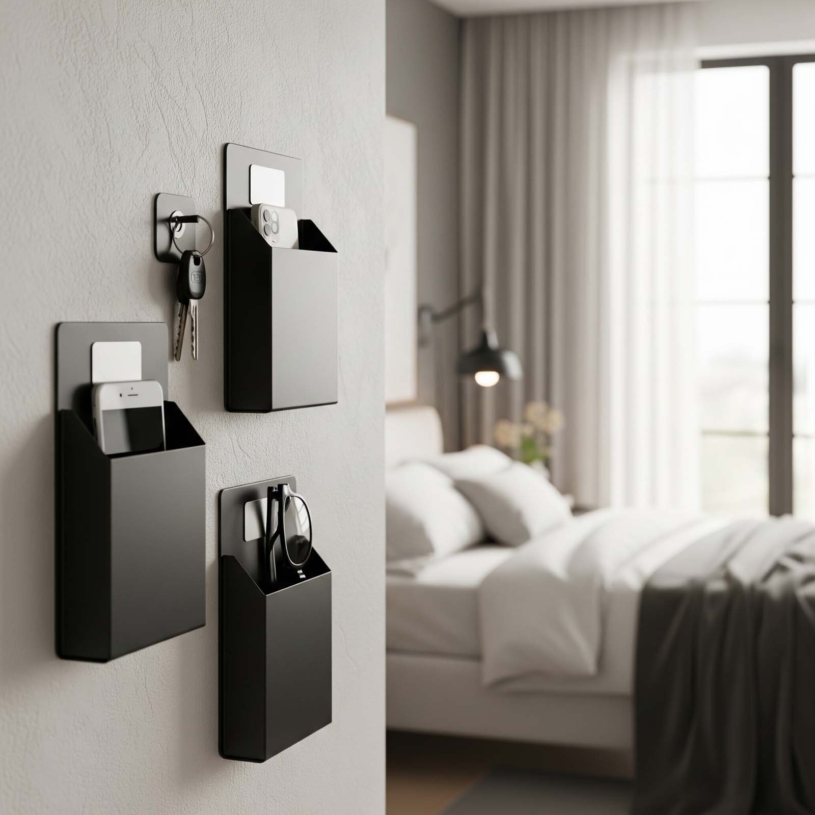 Idées de Rangement dans la Chambre : 15 Solutions Pratiques et Astuces 16 Rangement chambre : vide-poche muraux