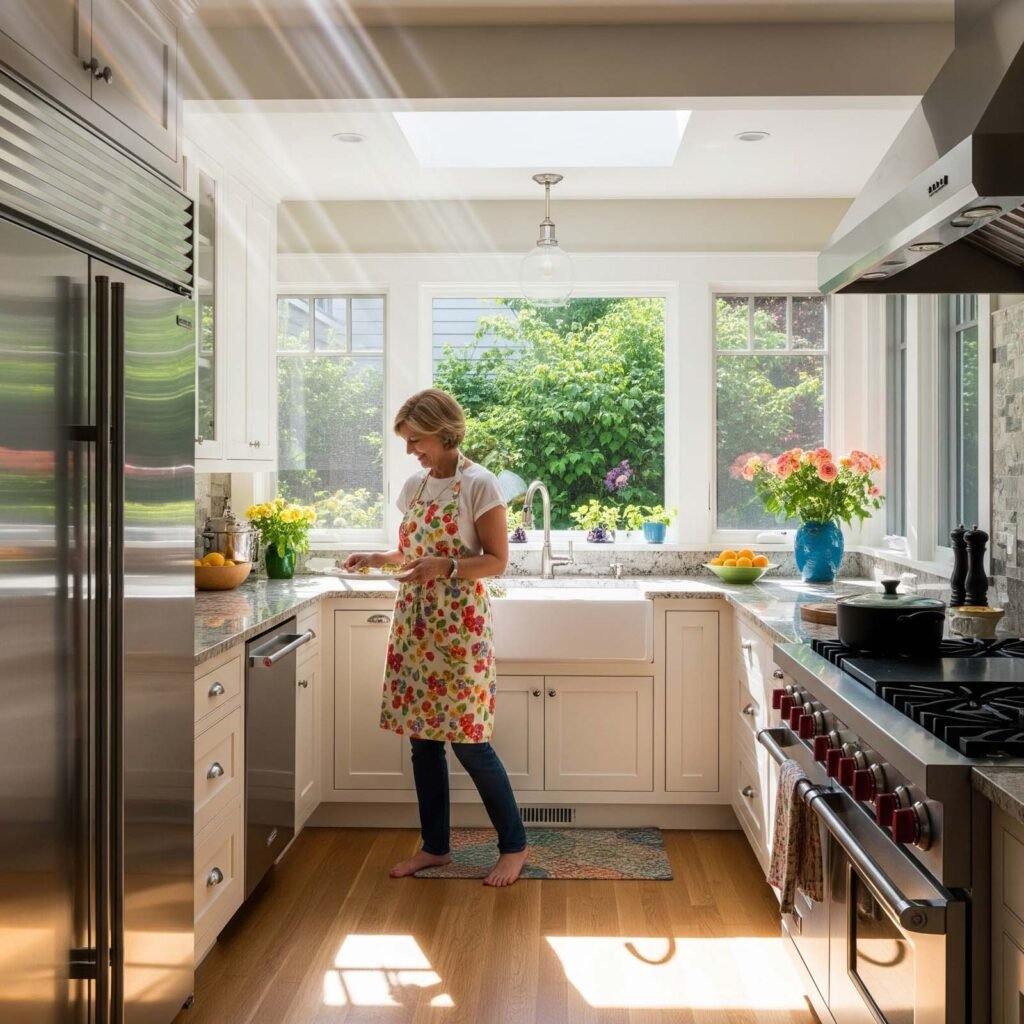 Comment choisir l'orientation de sa Cuisine ? 2 Cuisine orientee Sud