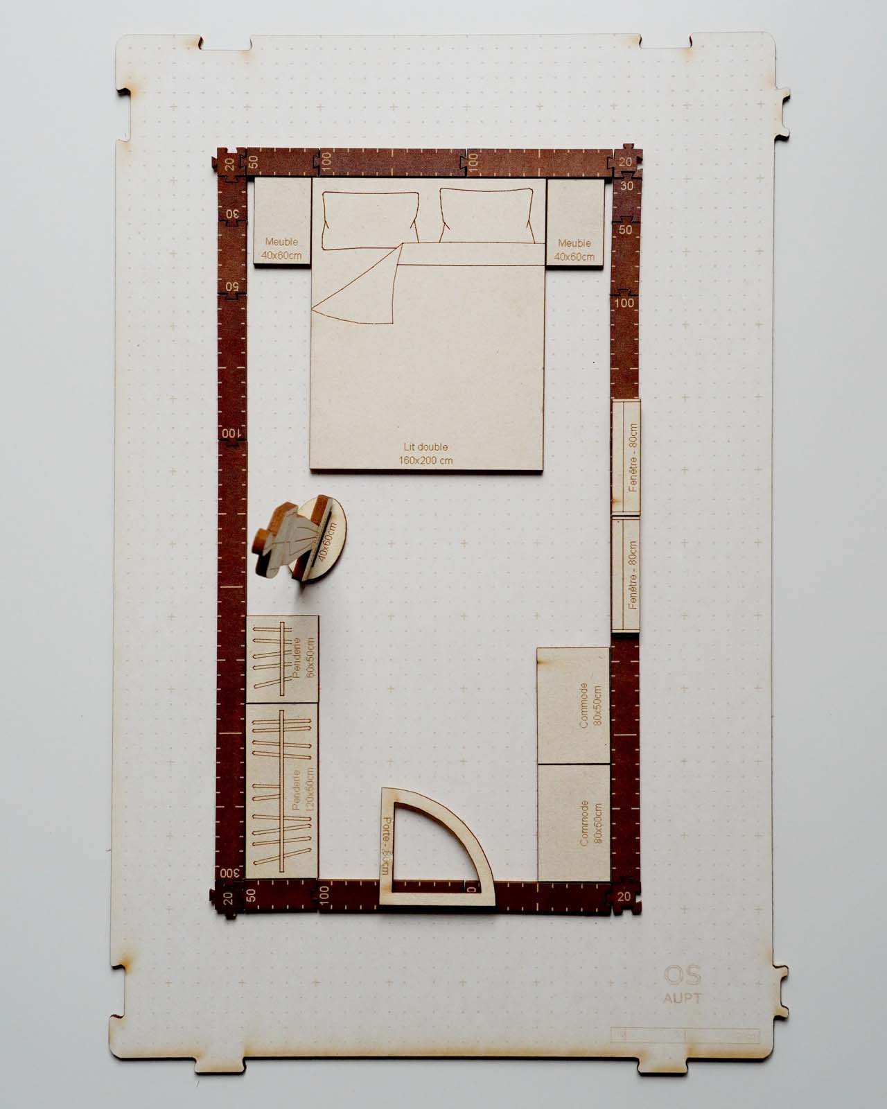 plan chambre 12m2 étroite avec un espace dressing