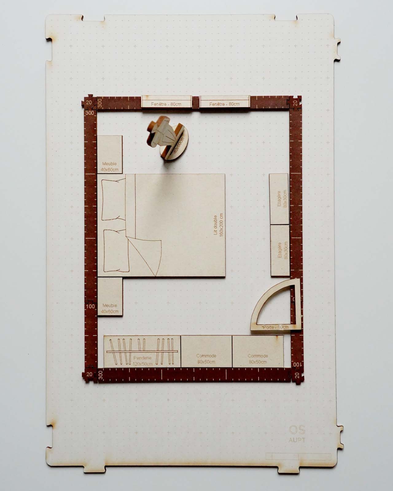 plan chambre 12m2 rectangulaire avec un espace confortable