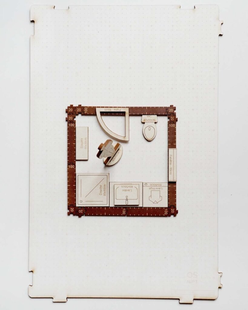 Plan Salle de Bain 5m2 6 Plan Salle de bain 5m2 carrée avec douche et WC