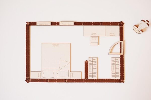 Plan Chambre 15m2 22 Plan Chambre 15m2 avec dressing et espace bureau (5.0m x 3.0m)