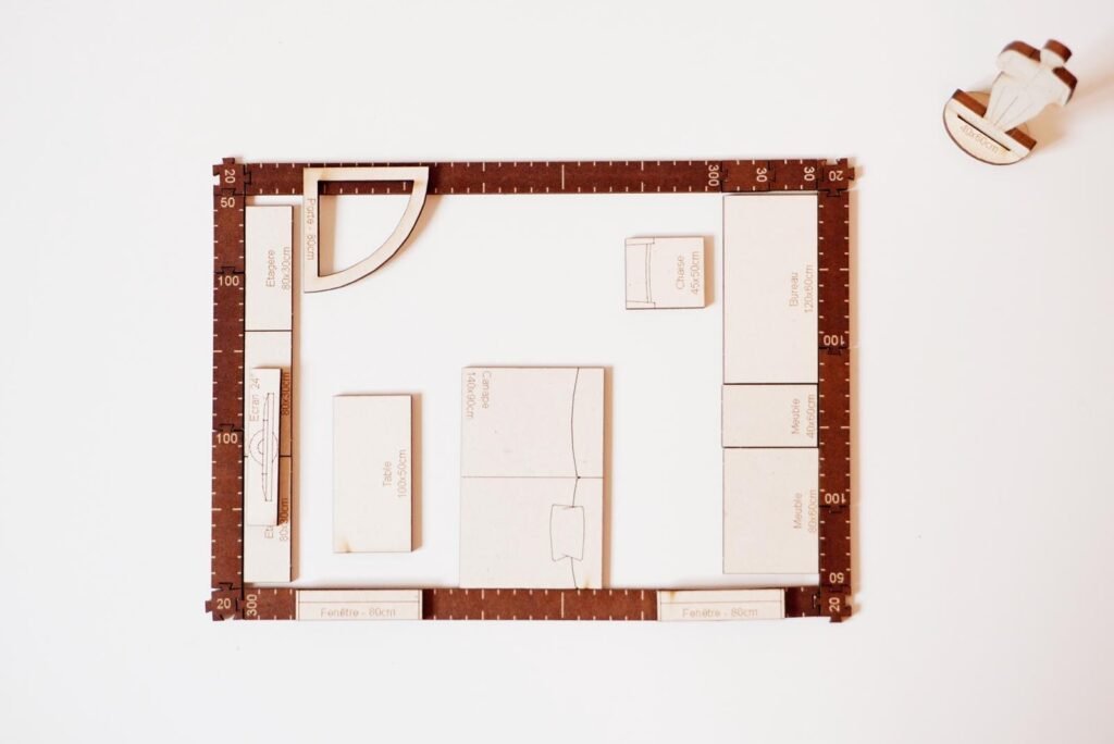 Plan Salon 9m2 (3.6m x 2.5m)