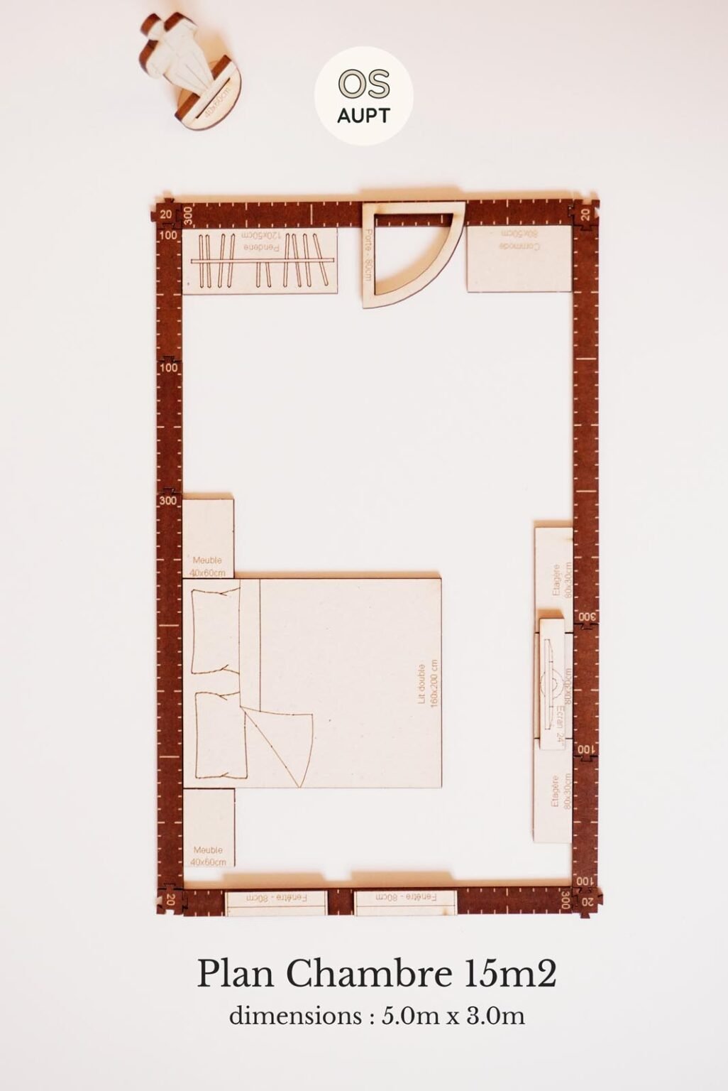 15m2 Visualisation Plan chambre 15m2 : aménagement avec dressing ou salle de bain
