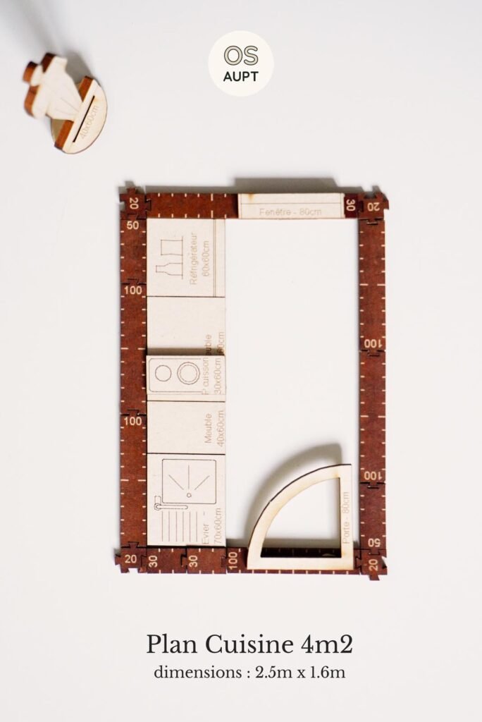 Plan Cuisine 4m2 en I