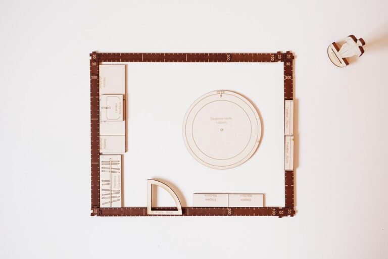 Plan Salle de Bain 14m2 avec baignoire ronde (4.2m x 3.3m)