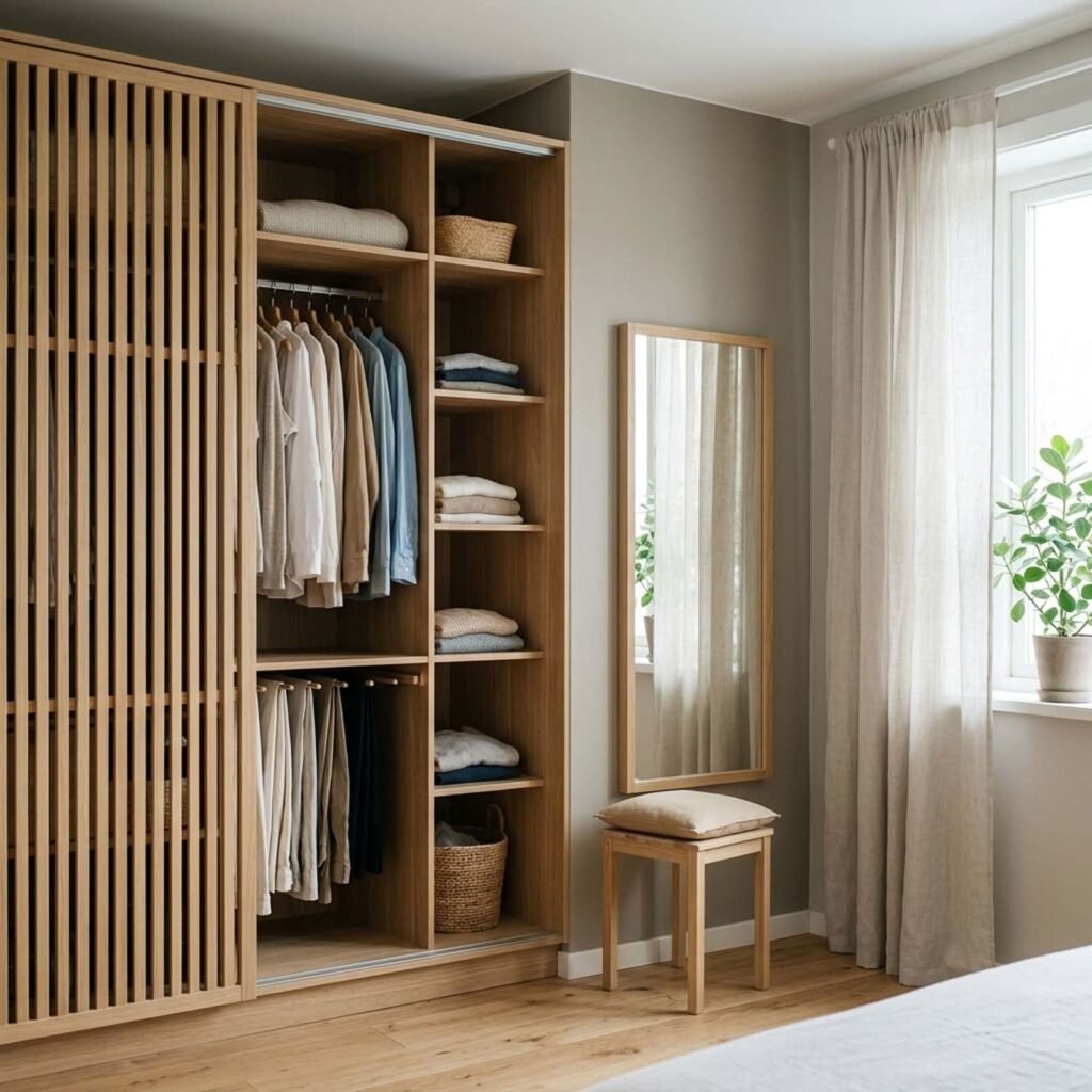 Amenager un espace de rangement et dhabillage dans la chambre