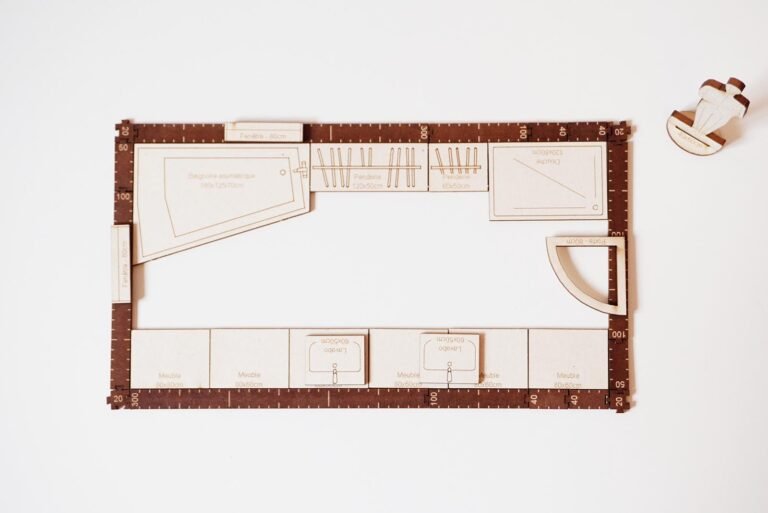 Plan Salle de bain 12m2 en linéaire avec douche, baignoire (4.8m x 2.5m)