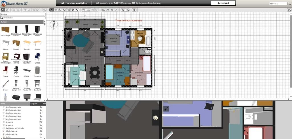 logiciel gratuit plan maison sweet home 3d 1024x490 1