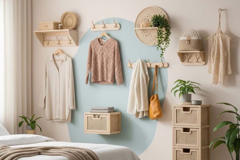 Rangement Chambre crochet et patere muraux format 2 3