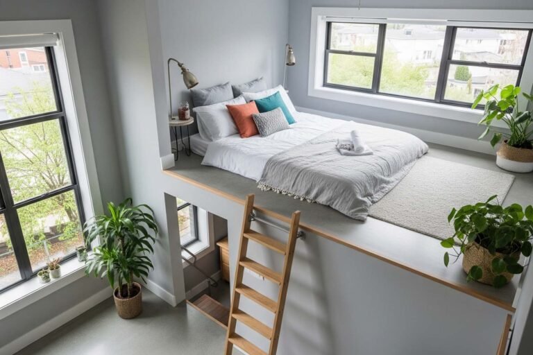 amenagement de chambre lit en mezzanine format 2 3