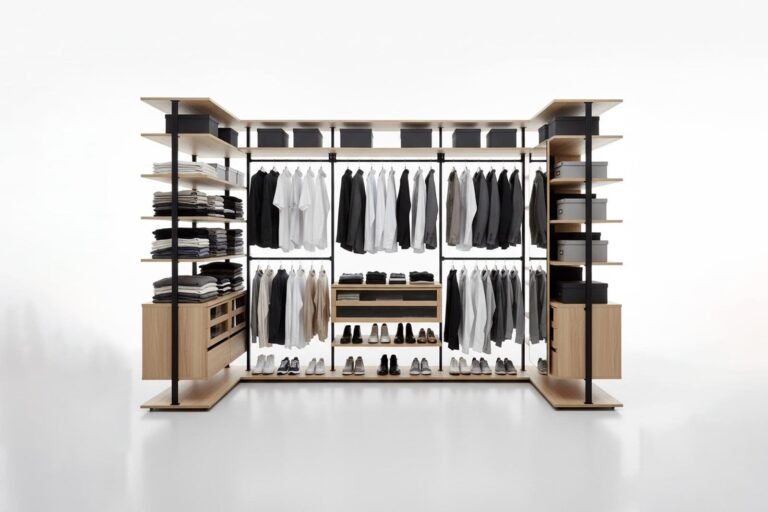 aménager un dressing : hauteurs de tringles, espaces et dimensions