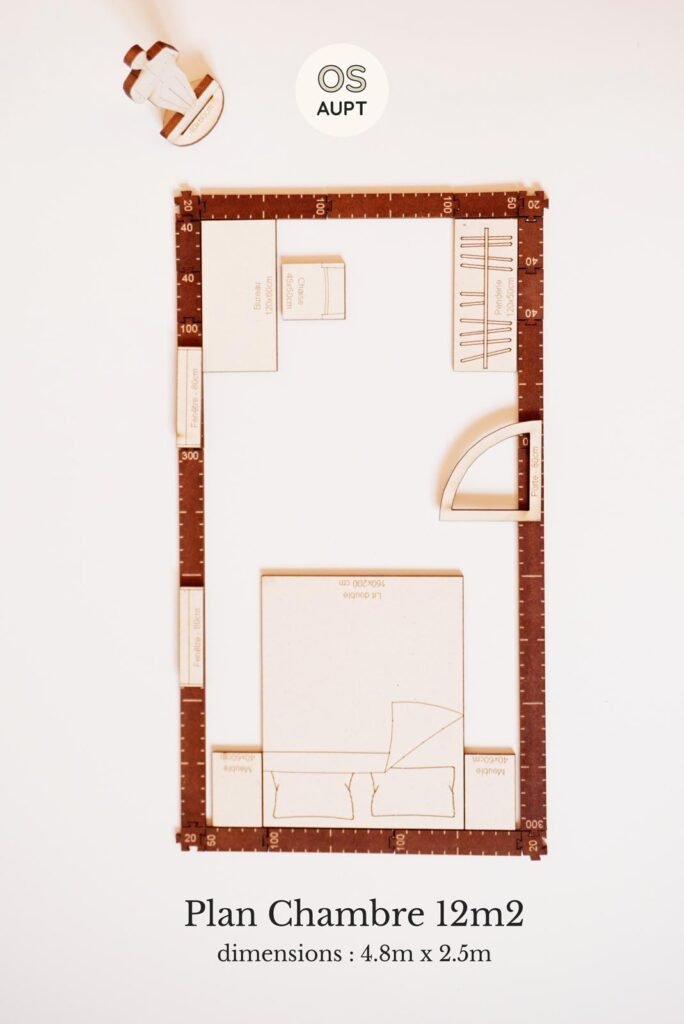 Plan Chambre 12m2 16 Plan Chambre 12m2 avec espace bureau