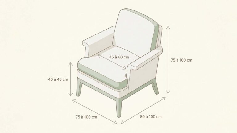 Dimensions fauteuil de salon